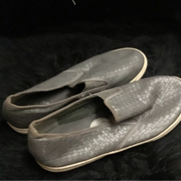 Shoes - Leather slip on sneakers